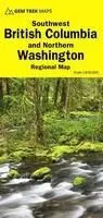 MAPA BRITISH COLUMBIA SOUTHWEST AND NORTHERN WASHINGTON 1:840.000