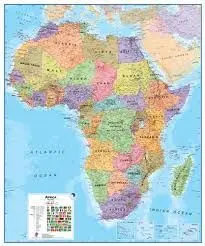 MAPA AFRICA 1,00 X 1,20  (A3)    1:8.000.000