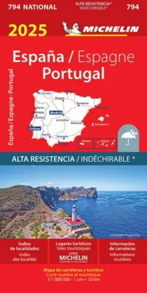 MAPA CARRETERAS ESPAÑA Y PORTUGAL (2025)