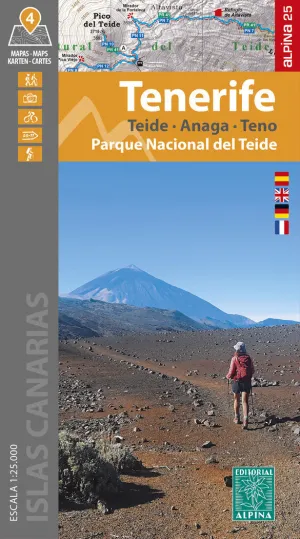 MAPA TENERIFE PARQUE NACIONAL TEIDE 1:25.000