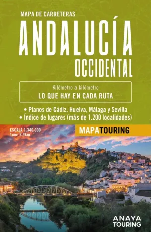 MAPA ANDALUCÍA OCCIDENTAL 1:340.000